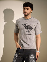 Acid Grey Container Graphic Oversized Tshirt T-Shirts Fugazee 