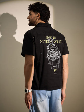 Black Timeless Graphic Shirt Shirts Fugazee 