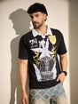 Black Mayhem Graphic Polo Tshirt T-Shirts Fugazee 