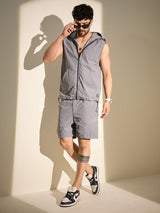 Grey Tactical Nylon Coord Set Clothing Set Fugazee 