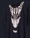 Black Leopard Graphic Oversized Tshirt