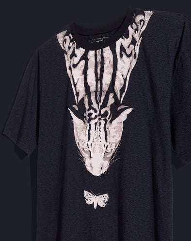 Black Leopard Graphic Oversized Tshirt