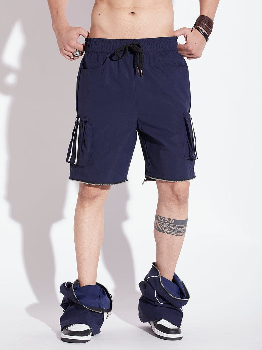 Navy Detachable Baggy Trackpant Trackpants Fugazee 