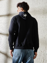 Black Y2K Appliqu√© Hooded Sweatshirt Sweatshirts Fugazee 