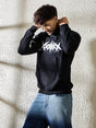 Black Y2K Applique Hooded Sweatshirt Sweatshirts Fugazee 