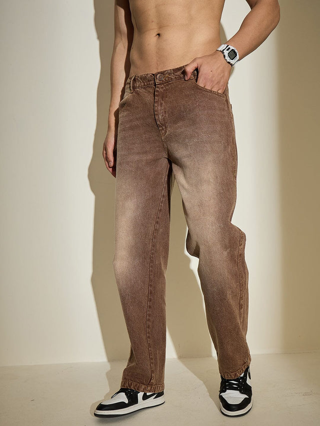 Sand Storm Straight Fit Denim Jeans Fugazee 