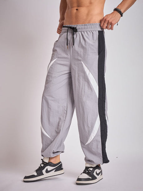 Grey Crescent Patch Trackpants Trackpants Fugazee 