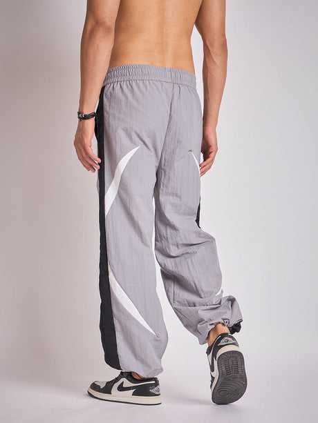 Grey Crescent Patch Trackpants Trackpants Fugazee 