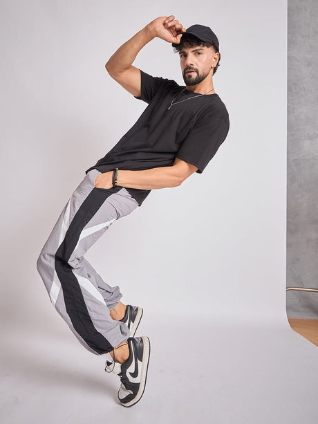 Grey Crescent Patch Trackpants Trackpants Fugazee 