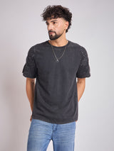 Moon Wash Craters Applique Oversized Tshirt T-Shirts Fugazee 