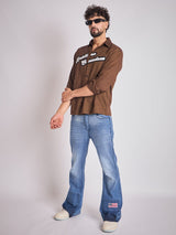Copper Flannel Applique Shirt Shirts Fugazee 