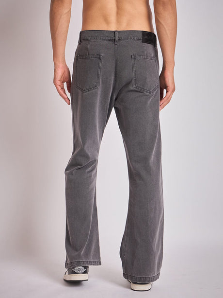 Black Oxygen Bubble Washed Denim Jeans Fugazee 