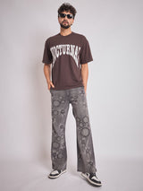 Brown Nocturnal Oversized Tshirt T-Shirts Fugazee 