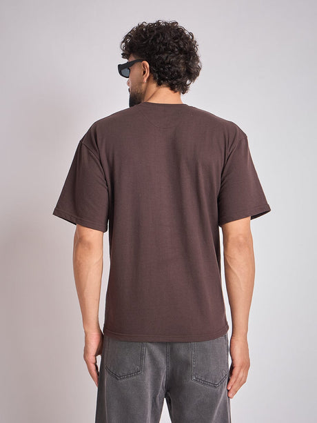 Brown Nocturnal Oversized Tshirt T-Shirts Fugazee 