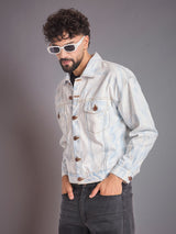 White Vintage Wash Denim Jacket Jackets Fugazee 