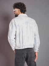 White Vintage Wash Denim Jacket Jackets Fugazee 