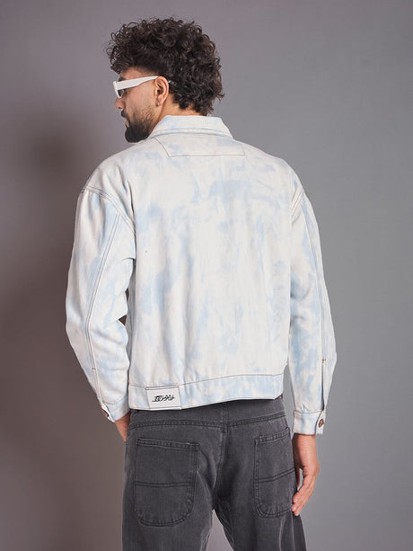 White Vintage Wash Denim Jacket Jackets Fugazee 