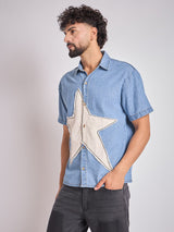 Denim Star Patch Shirt Shirts Fugazee 