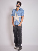 Denim Star Patch Shirt Shirts Fugazee 