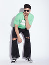 Bright Green Dog Parent Oversized Tshirt