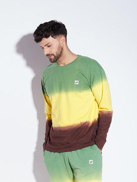 Tri Color Oversized Ombre Tshirt T-shirts Fugazee 