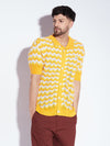 Yellow Wavy Knitted Shirt
