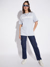 Blue Resurgence Octopus Unisex Oversized Tshirt