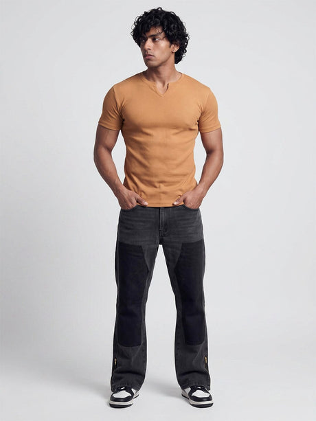 Sand Notch Neck Tshirt T-Shirts Fugazee 