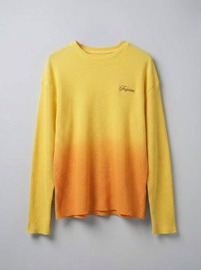 Sunrise Ombre Cropped Waffle Tshirt T-Shirts Fugazee 