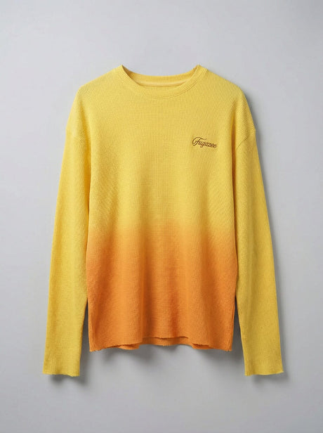 Sunrise Ombre Cropped Waffle Tshirt T-Shirts Fugazee 