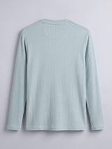 Aqua Parker Ribbed Henley Tshirt T-Shirts Fugazee 