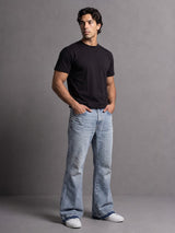 Black Solid Cropped Tshirt T-Shirts Fugazee 