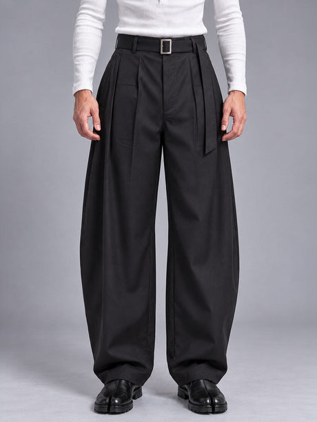 Black Barrel Korean Trousers Trousers Fugazee 