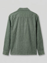 Pine Green Graphic Corduroy Cropped Shirt Shirts Fugazee 
