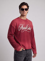 Amber Washed Graphic Waffle Longsleeve Tshirt T-Shirts Fugazee 
