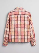 Sun Shades Seer Sucker Washed Cropped Shirt Shirts Fugazee 