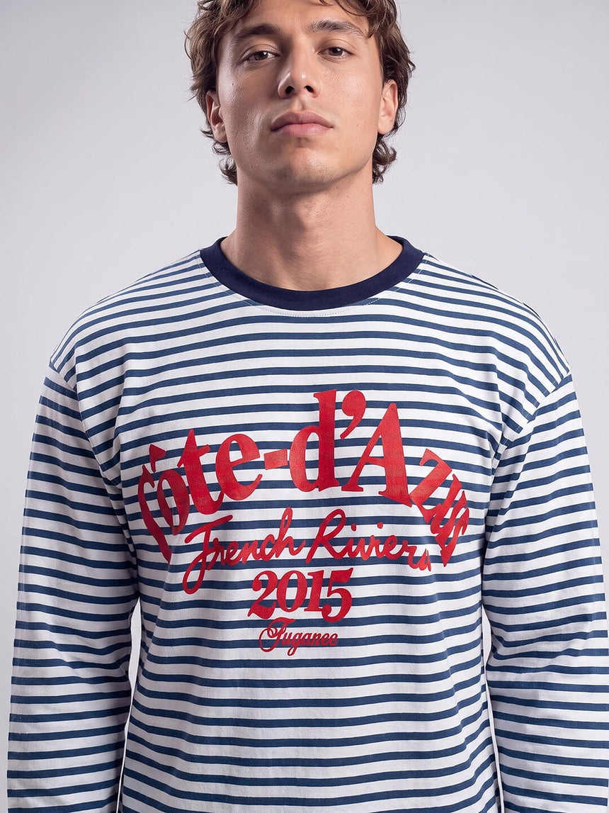 Sailor Striped Graphic Sweatshirt Sweatshirts Fugazee 