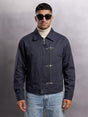 Navy Twill Fireman Clasp Jacket Jackets Fugazee 