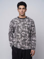 Grey Camo Waffle Longsleeve Tshirt T-Shirts Fugazee 