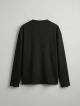 Black Waffle Relaxed Henley Tshirt T-Shirts Fugazee 