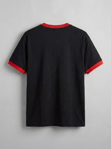 Black Cropped Ringer Tshirt T-Shirts Fugazee 