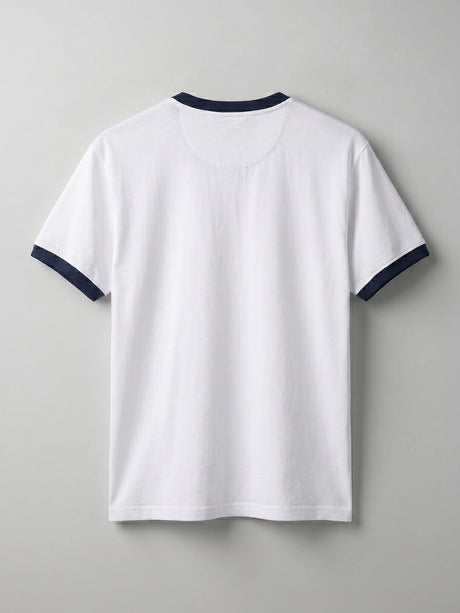 White Cropped Ringer Tshirt T-Shirts Fugazee 