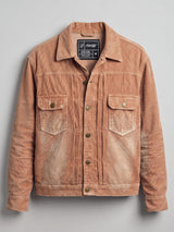 Desert Washed Pleated Corduroy Cropped Jacket Jackets Fugazee 