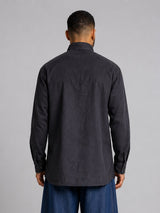 Black Mandarin Frog Buttoned Longline Shirt Shirts Fugazee 