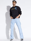 Ice Carpenter Patched Flared Denim