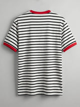 White Striped Ringer Tshirt T-Shirts Fugazee 