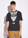 Black Leopard Graphic Oversized Tshirt
