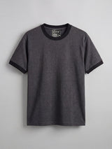 Charcoal Cropped Ringer Tshirt T-Shirts Fugazee 