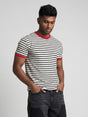 White Striped Ringer Tshirt T-Shirts Fugazee 