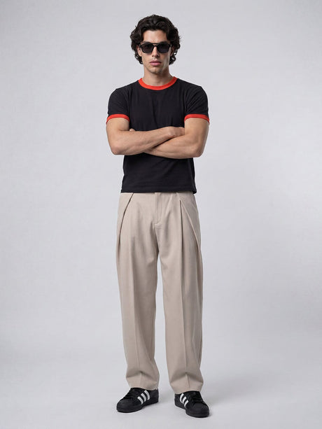 Black Cropped Ringer Tshirt T-Shirts Fugazee 
